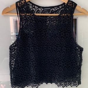 Club Monaco Lace Tank Crop Top - Size S